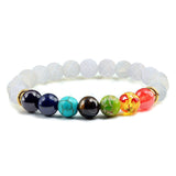 Tiger Eye 7 Chakra Bead Bracelet