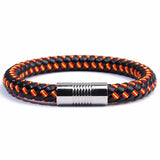 Red - Yellow Leather Bracelet