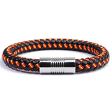 Red - Yellow Leather Bracelet