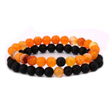 Blue - Black Bead Bracelet