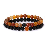 Blue - Black Bead Bracelet