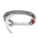 Anchor Leather Bracelet