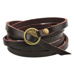 Kirykle Vintage Bohemian Style Leather Bracelet