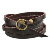 Kirykle Vintage Bohemian Style Leather Bracelet