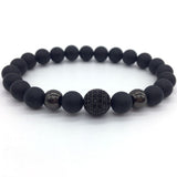 Black Bead Bracelet