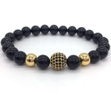 Black Bead Bracelet