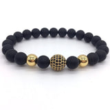 Black Bead Bracelet