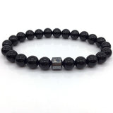 Black Bead Bracelet