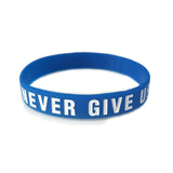 "Never give up"&"No Pain No Gian" Motivational Bracelet