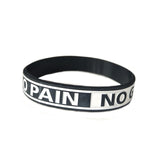 "Never give up"&"No Pain No Gian" Motivational Bracelet