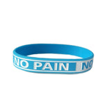 "Never give up"&"No Pain No Gian" Motivational Bracelet