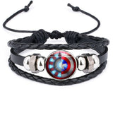 Tony Stark's Heart Leather Bracelet