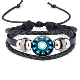 Tony Stark's Heart Leather Bracelet