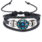 Tony Stark's Heart Leather Bracelet