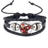 Tony Stark's Heart Leather Bracelet