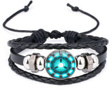 Tony Stark's Heart Leather Bracelet