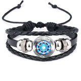 Tony Stark's Heart Leather Bracelet