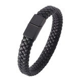 Black Leather Bracelet