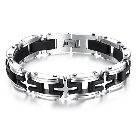 Black - Grey Metal Bracelet