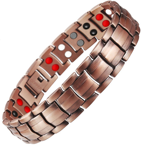 Magnetic Brown Stainless Steel Bracelet